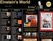 Tablet Screenshot of einsteinsworld.com